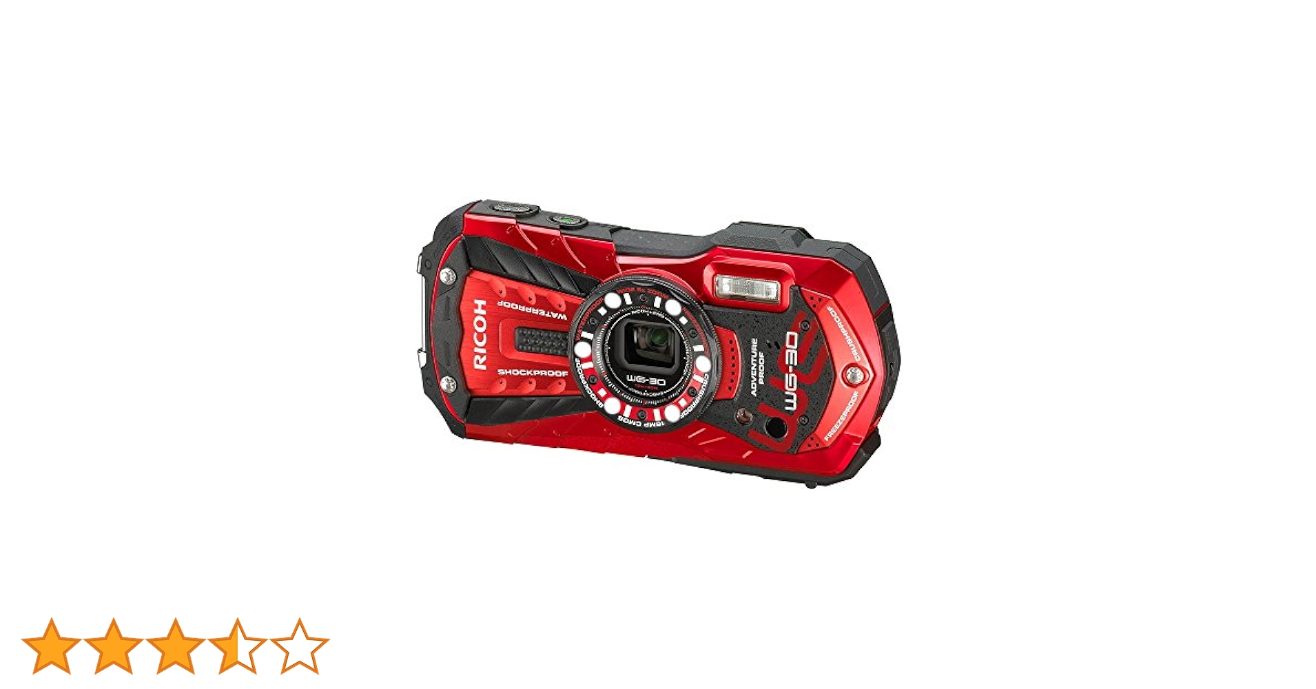 RICOH WG-30 防水デジタルカメラ バーミリオンレッド リコー デジカメ Amazon | RICOH 防水デジタルカメラ RICOH WG-30 バーミリオン